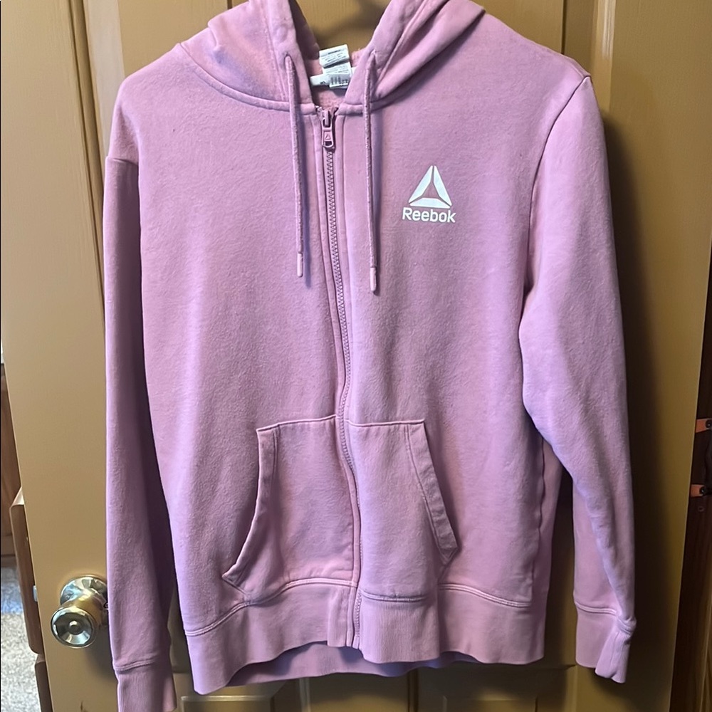 Reebok women Pink Hoodie Jacket